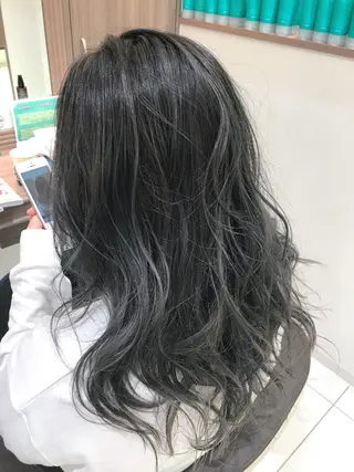 ロング カラー 田中 慎也のヘアスタイル