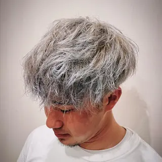 ショート カラー メンズ 六本木ビジネスヘア HIROGINZAのヘアスタイル