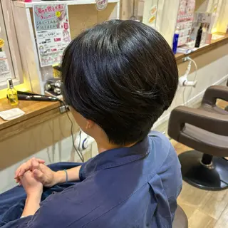 ショート 🎀ハイトーン/ 艶カラー/夕月🎀のヘアスタイル