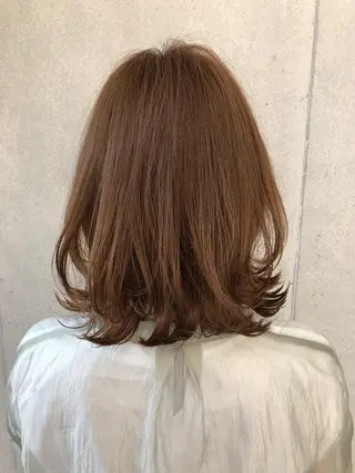 ミディアム カラー レイヤー×髪質改善✨ 渋谷/佐藤侑哉のヘアスタイル