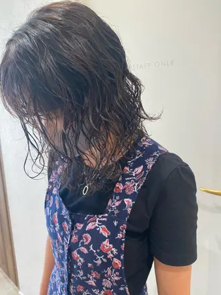 ミディアム カラー ヘアアレンジ パーマ指名No1 /namiのヘアスタイル