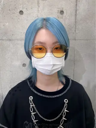 ミディアム ⛓️ブリーチ・ウルフ 特化⛓️MAKIのヘアスタイル