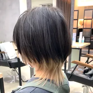 ミディアム ヤマモト ユウキのヘアスタイル