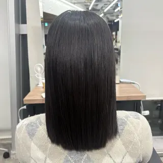 ミディアム 透明感/ベージュ/ 顔周り/yuna.のヘアスタイル