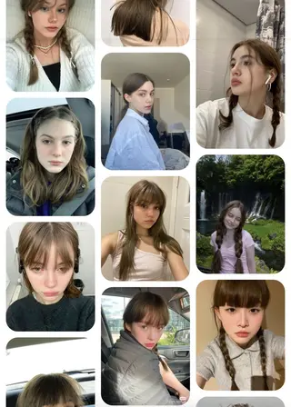 カラー sliver siki・ayanaのヘアスタイル