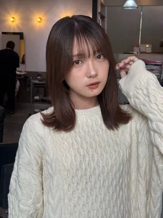 ミディアム 韓国ヘア🇰🇷 YUKINAのヘアスタイル