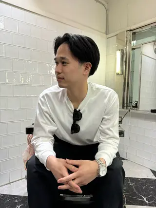 ミディアム Mericanbarbershop fuk所属・山田 勝士のヘアスタイル