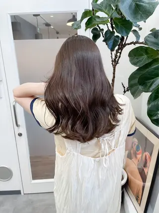 ロング RIN 中明度韓国ヘアのヘアスタイル