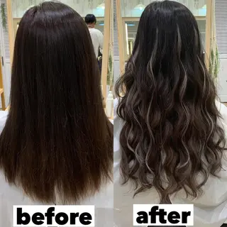 ロング カラー ヘアアレンジ マツエク・マツパ TATSUYA アートディレクターのヘアスタイル