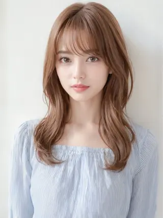 ロング レイヤー/透明感💗 新澤ちののヘアスタイル