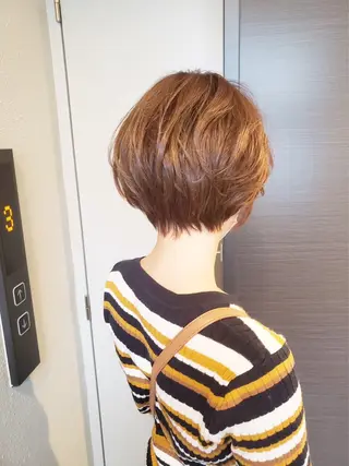 ショート カラー パーマ ショート特化/ 似合わせカット/高津のヘアスタイル