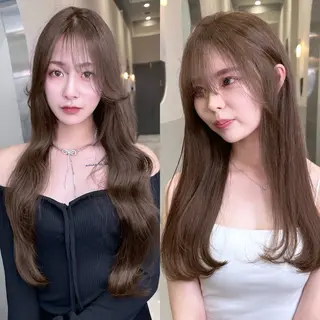 ロング カラー IVE所属・ブリーチなし🤍 渋谷／原島杏奈のヘアスタイル