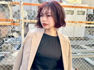 ショート カラー パーマ CLALA HIROSHIMAのヘアスタイル