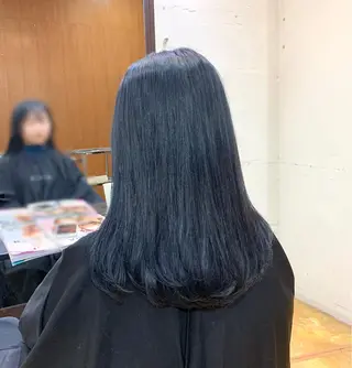 セミロング カラー 韓国レイヤーカット★ 小林大樹のヘアスタイル