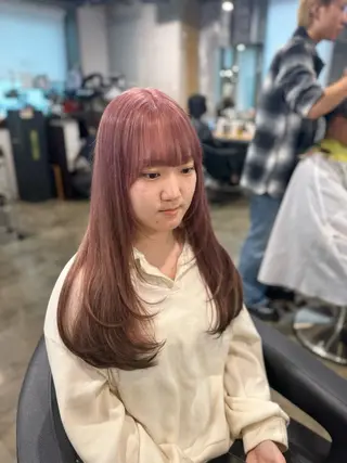 ロング カラー *モデル募集🤍横浜 透明感カラー🫧のヘアスタイル