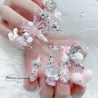 ネイル MoMoA Nail ネイル長さ出し専門店のネイルデザイン