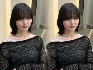 ミディアム カラー ヘアアレンジ 🩷ひより韓国ヘア/ 艶髪/ワンホン🩷のヘアスタイル