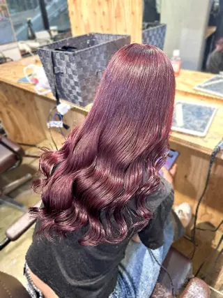 ロング カラー ︎︎カイ ミズキ 🐰𝜗𝜚のヘアスタイル