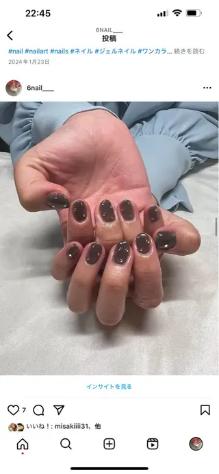 ネイル solnail&eyelash所属・川村 杏花のネイルデザイン