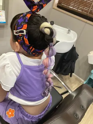 ヘアアレンジ キッズ Hair room Leaのヘアスタイル