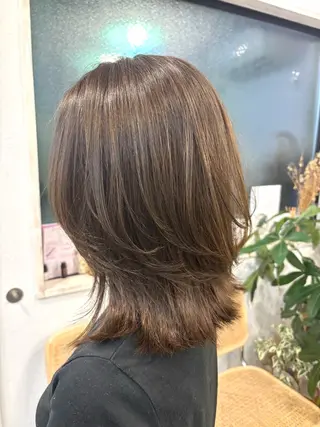 ミディアム カラー noa.所属・noa. 高橋タツヤのヘアスタイル