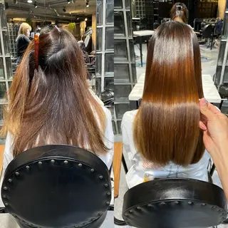 ロング 毛流れが作れる 縮毛矯正/渡部純生のヘアスタイル