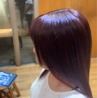 ミディアム カラー 【縮毛矯正】 高田愛斗のヘアスタイル