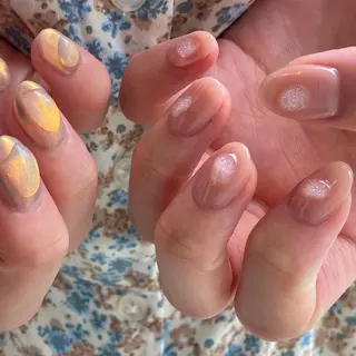 ネイル 𓂃toi. 儚げnuanceのネイルデザイン