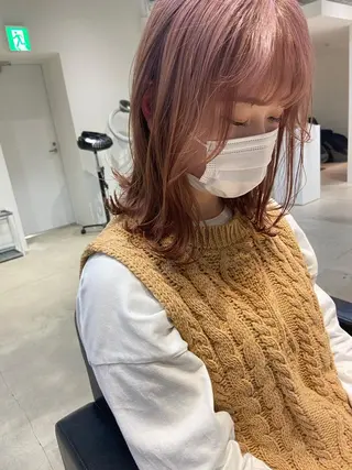 ミディアム カラー STAN WOOD所属・似合わせcut 🔥yutakaのヘアスタイル