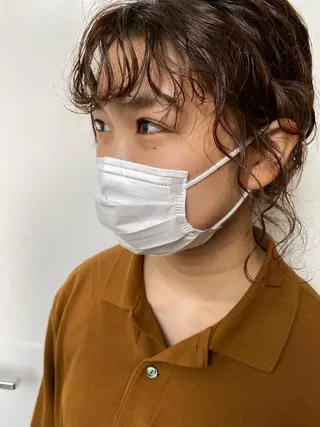 ミディアム カラー パーマ ヘアアレンジ fit stand所属・fit stand /HIIRAGIのヘアスタイル