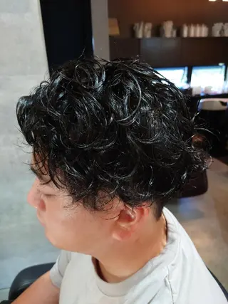 パーマ メンズ 浅野  勇貴のヘアスタイル