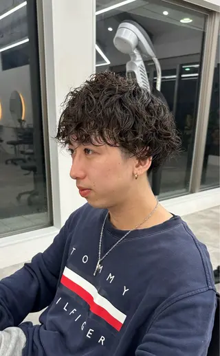 パーマ メンズ hair&beautyRENO直江店所属・福田 文太のヘアスタイル