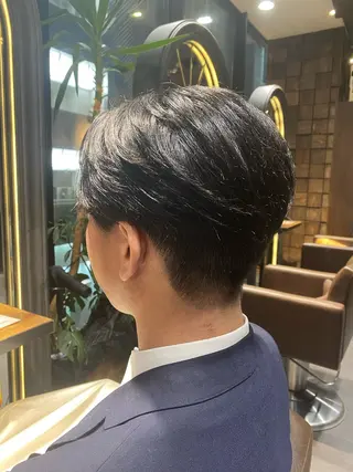 ショート パーマ メンズ 韓国ヘア/銀座/ 艶髪/ウチダのヘアスタイル