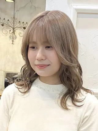 セミロング 髪質改善🌸 タケウチハナノのヘアスタイル