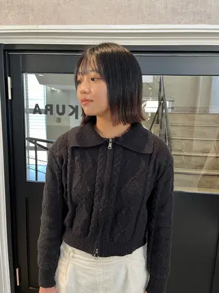 ショート ボブ×縮毛矯正 ryotaのヘアスタイル