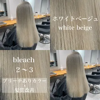 ロング ️💕淡いハイトーン 💕︎︎ひかるのヘアスタイル