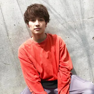 ミディアム カラー ヘアアレンジ メンズ ✨【公式】渋谷メンズ サロン BLUCK✨のヘアスタイル