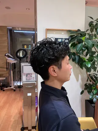 パーマ メンズ tricca daikanyama所属・縮毛矯正/ボブ/ 🌱長尾朋弥🌱のヘアスタイル