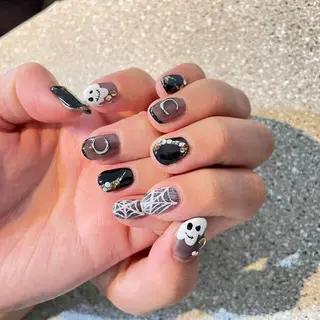 ネイル 【やり放題専門店】 スカルプ&長さ出しのネイルデザイン