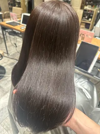 ロング SAYAKA🩶 レイヤー韓国ヘア新宿のヘアスタイル