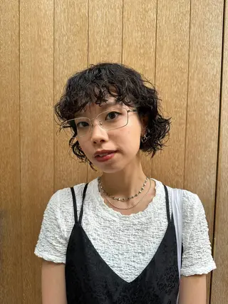 ショート パーマ 似合わせカット /パーマ岡本淳平のヘアスタイル