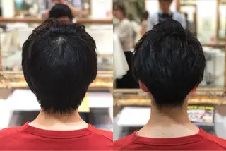 ショート メンズ Of HAIR所属・✨デザインカラー✨ ハイトーン　森貴章のヘアスタイル