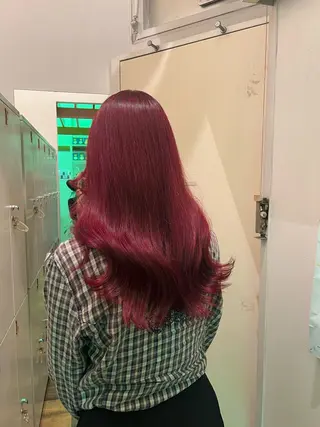 ロング カラー ハイトーンカラー/エ クステ/デザインのヘアスタイル