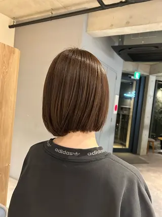 ショート カラー 葉月/ボブ/ 透明感カラー／中目黒のヘアスタイル