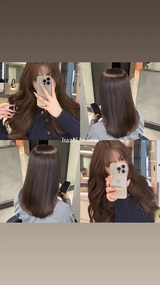カラー offwhite Nano🪩🧡のヘアスタイル