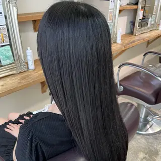 ロング フェザーパーマ🌙 毛流れ yuzukiのヘアスタイル