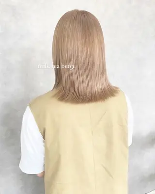 ミディアム mood alissaのヘアスタイル