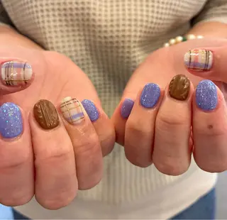 ネイル Sun Brown ANのネイルデザイン