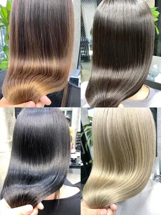 ミディアム カラー パーマ OVER→三軒茶屋 /縮毛矯正・髪質改善のヘアスタイル