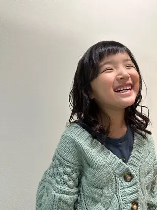 キッズ 髪質改善【縮毛矯正】 No.1りょうかのヘアスタイル